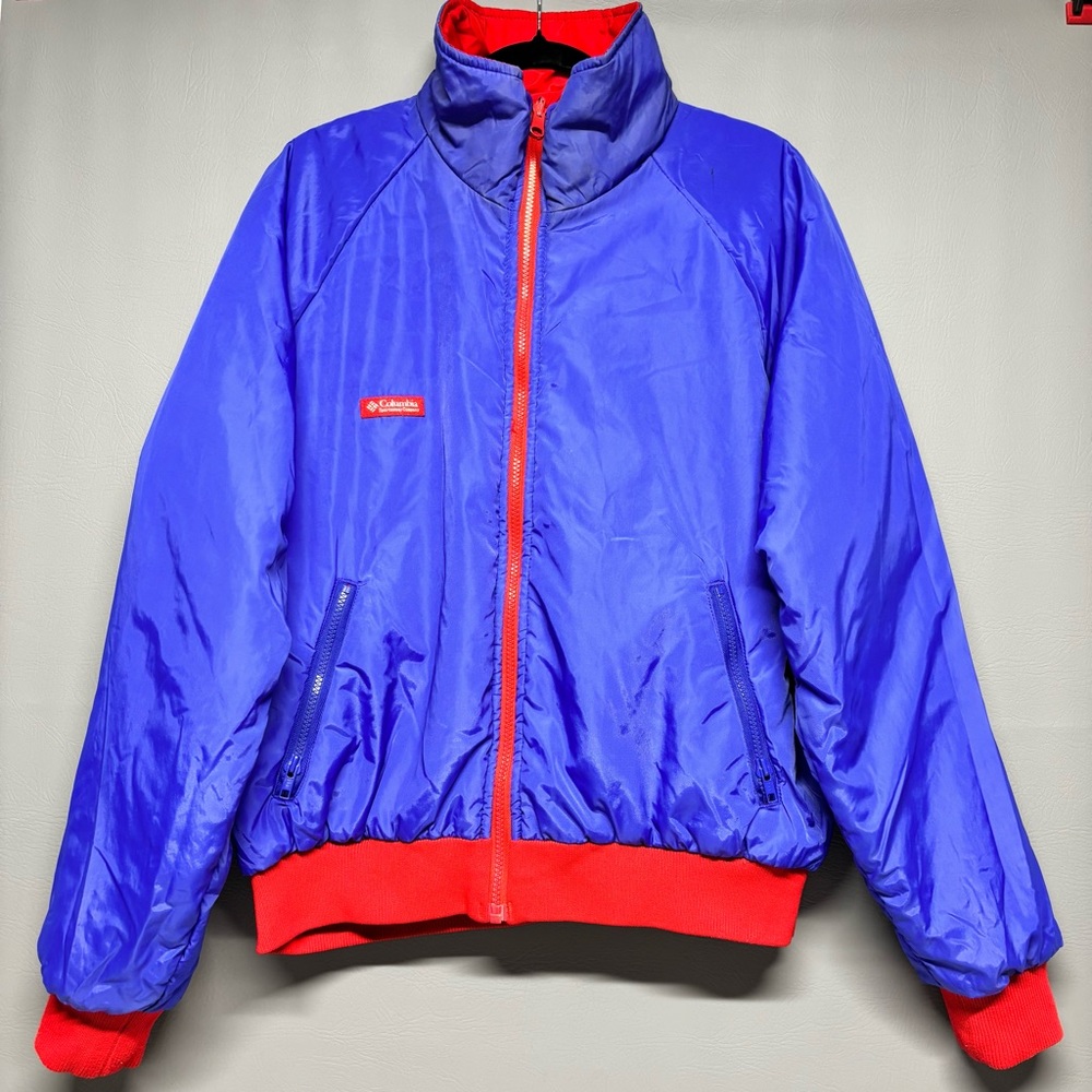 ✨ Columbia Sportswear Reversible Men’s Jacket Red Blue Size XL